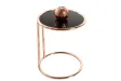 Table d'appoint 55 cm design en verre / métal