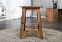 Tabouret design de 45cm en bois massif recyclé