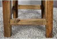 Tabouret design de 45cm en bois massif recyclé