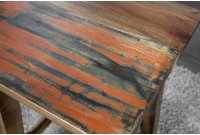 Tabouret design de 45cm en bois massif recyclé