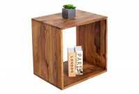 Cube de rangement 45 cm étagère design en bois massif