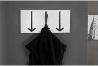 Porte-manteau avec 3 crochets flèches coloris blanc