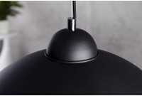 Lampe suspendue hémisphère coloris noir et d'or