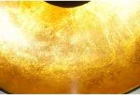 Lampe suspendue hémisphère coloris noir et d'or