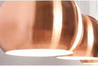 Barre de 3 lampes suspendues 20 cm design en métal cuivré