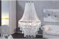 Lustre de luxe Royal 60cm avec des cristaux en strass transparent