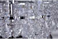 Lustre de luxe Royal 60cm avec des cristaux en strass transparent