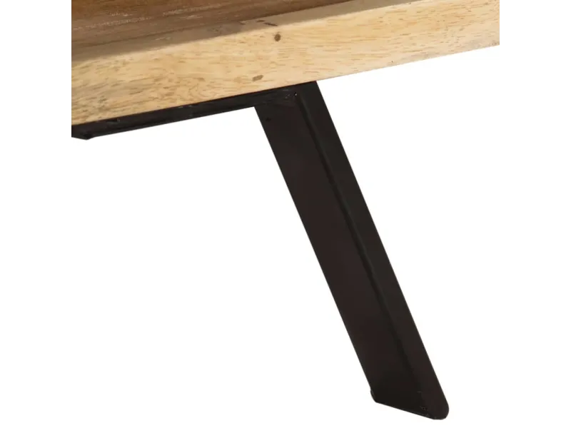 Meuble TV 110x30x40 cm Bois massif de manguier