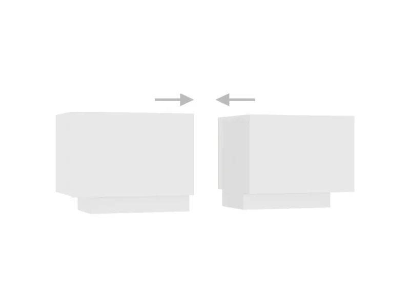 Meuble TV avec lumières LED Blanc 180x35x40 cm