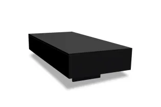 Table basse Haute brillance Noir 2