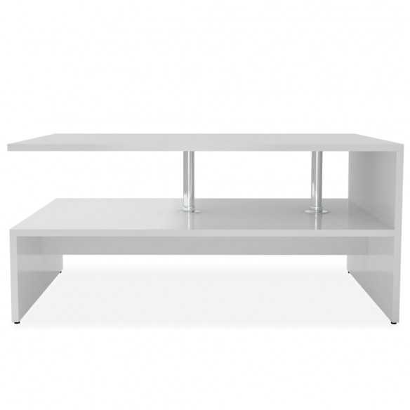 Table basse  90x59x42 cm Blanc