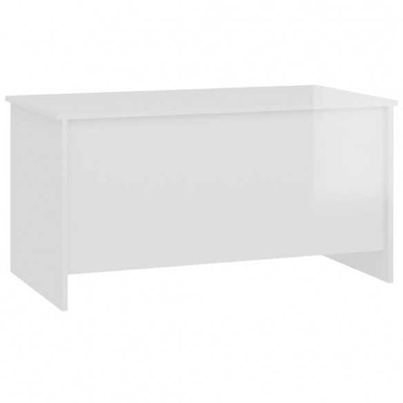 Table basse Blanc brillant 102x55,5x52,5 cm 