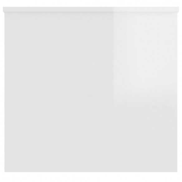 Table basse Blanc brillant 102x55,5x52,5 cm 