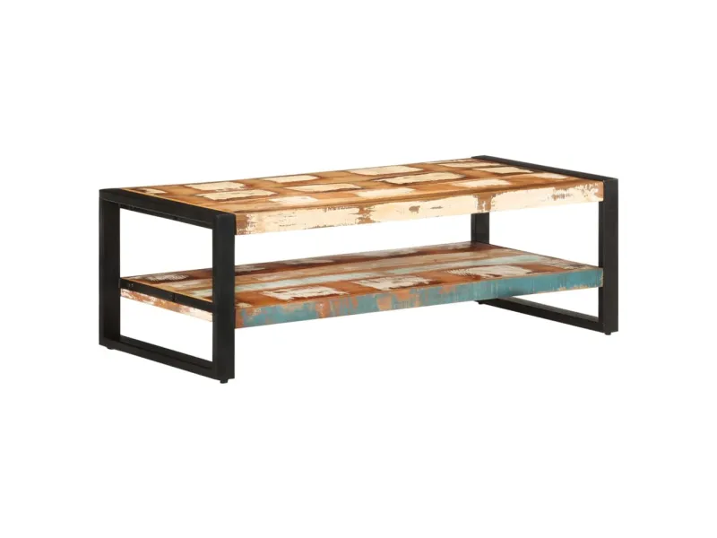 Table basse 120x60x40 cm Bois de récupération solide