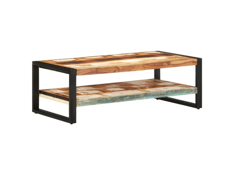 Table basse 120x60x40 cm Bois de récupération solide