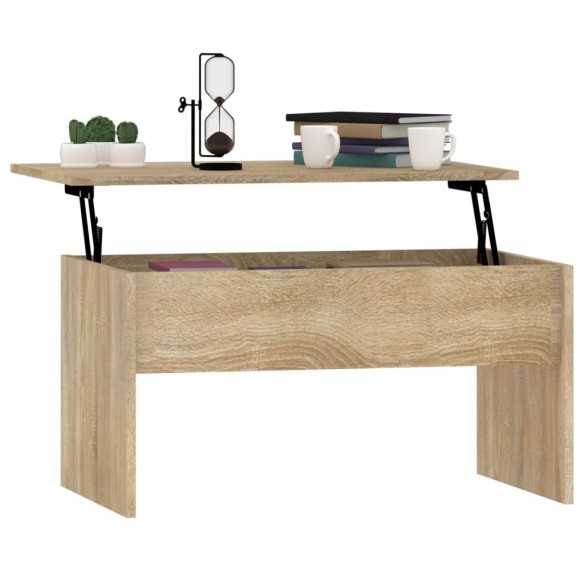 Table basse Chêne sonoma 80x50,5x41,5 cm 