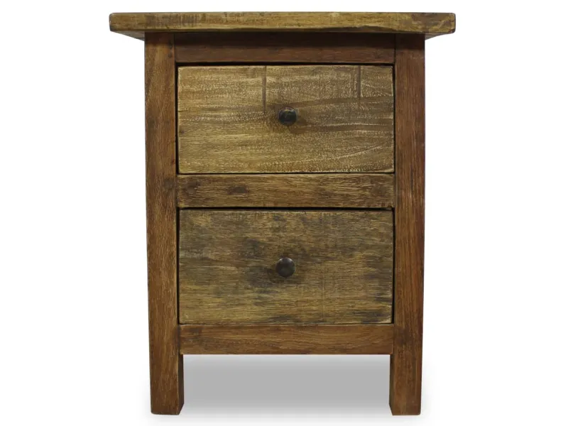 Table de chevet Bois de récupération massif 40 x 30 x 51 cm