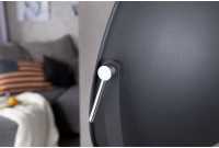 Lampadaire trépied 160 cm en acier inoxydable coloris noir et or