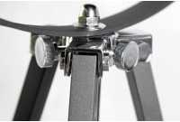 Lampadaire trépied 160 cm en acier inoxydable coloris noir et or