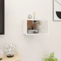 Meuble TV mural Blanc brillant 30,5x30x30 cm