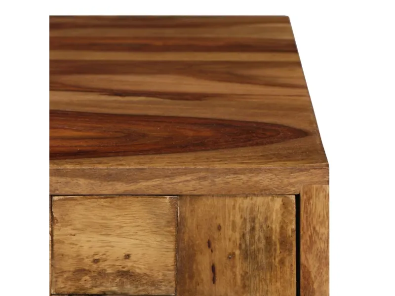 Table basse Bois Sesham massif avec finition miel 110x50x37 cm