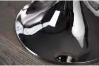 Lampadaire design baroque recouvert de fils de nylon noir