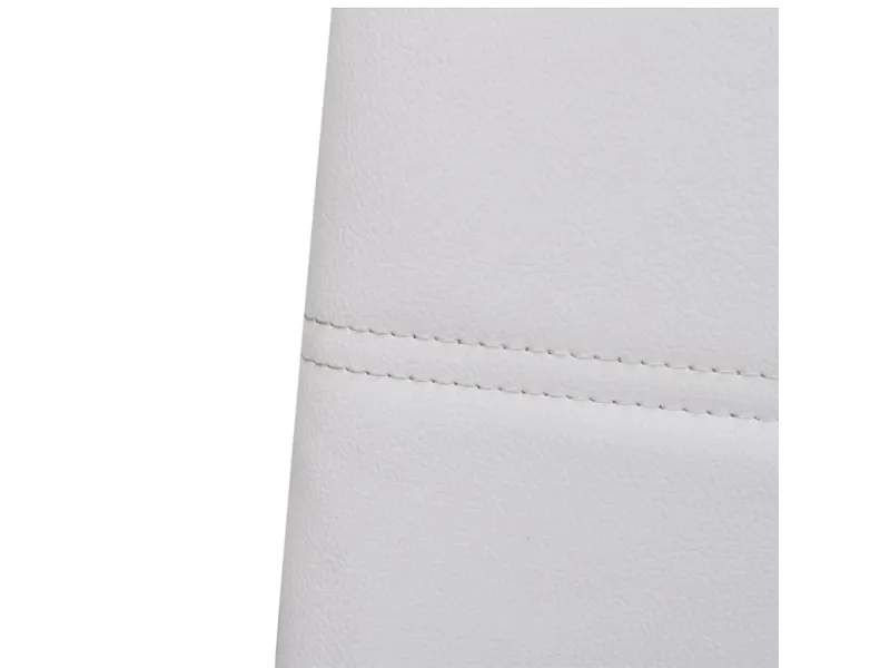 Chaises à manger cantilever lot de 2 blanc similicuir