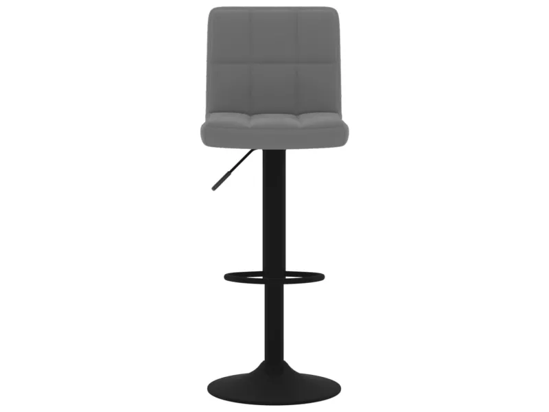 Tabourets de bar lot de 2 gris foncé velours