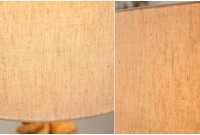 lampe à poser de 85 cm en lin couleur écrue