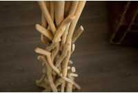 Lampadaire de 155 cm en bois flotté  coloris beige