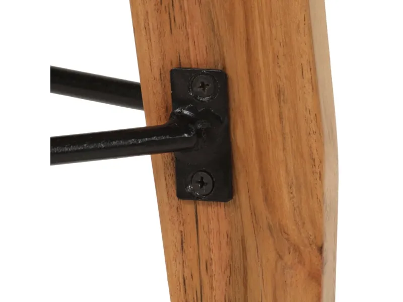 Tabourets de bar lot de 2 bois d'acacia massif