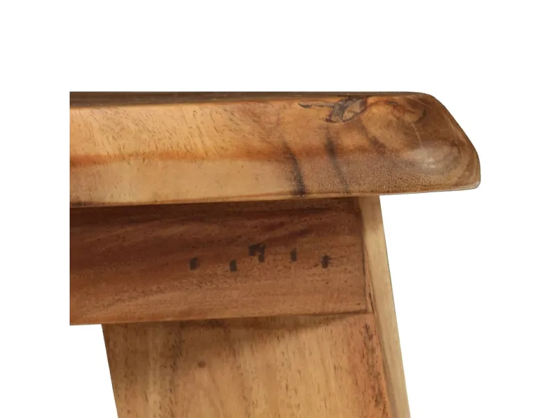 Tabourets de bar lot de 2 bois d'acacia massif