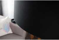 Lampadaire extensible design arqué en  lin noir