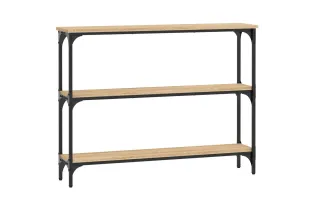 Table console chêne sonoma 100x22,5x75 cm bois d'ingénierie 2