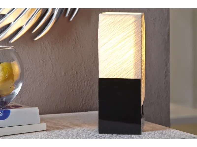 Lampe design en tissu de latex plissé  beige