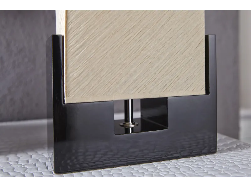 Lampe design en tissu de latex plissé  beige