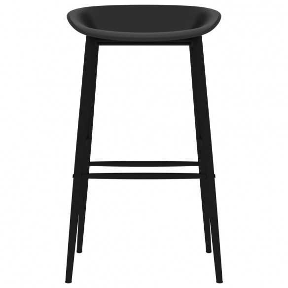 Chaises de bar lot de 2 noir