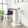 Table de bistro Blanc brillant 60x60x75 cm Aggloméré