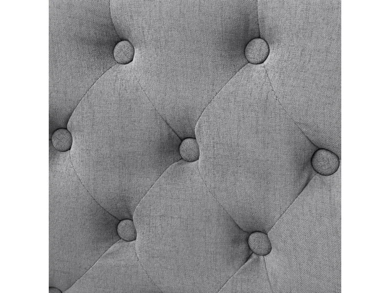 Chaises à manger lot de 2 gris clair tissu