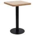 Table de bistro Marron clair 50x50 cm MDF