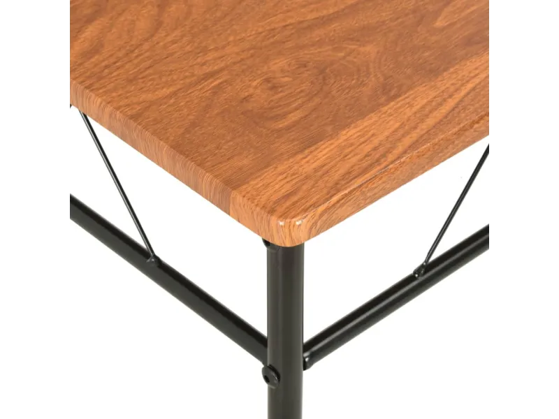 Chaises à manger lot de 2 marron MDF