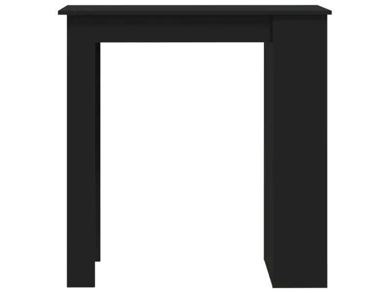 Table de bar avec rangement Noir 102x50x103,5 cm Aggloméré