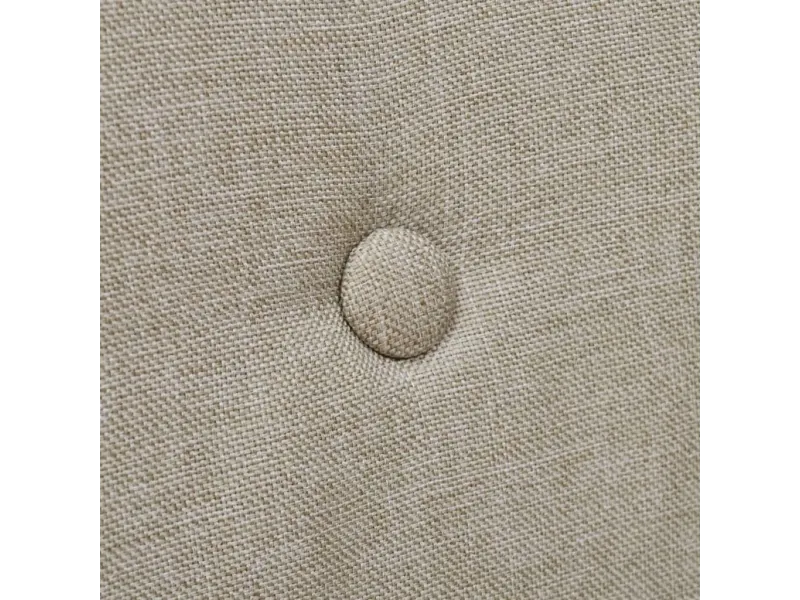 Chaises à manger lot de 2 beige tissu et chêne massif