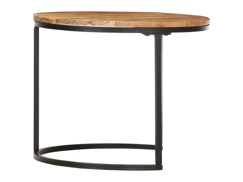 Tables gigognes 3 pcs Bois d'acacia massif