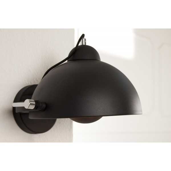 Applique murale en acier inoxydable coloris noir et or