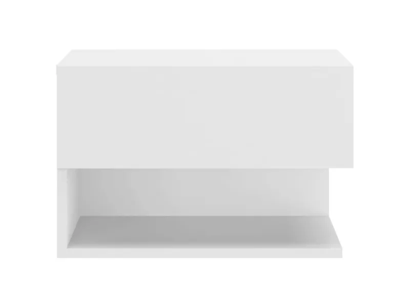 Tables de chevet murales 2 pcs Blanc