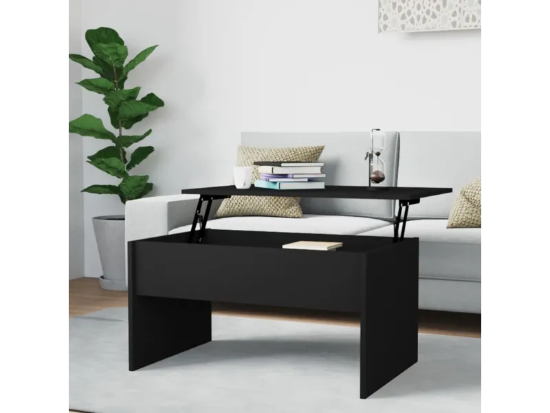 Table basse Noir 80x50,5x41,5 cm 