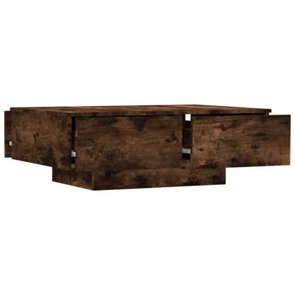 Table basse Chêne fumé 90x60x31 cm 