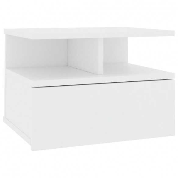 Table de chevet flottante Blanc 40x31x27 cm 