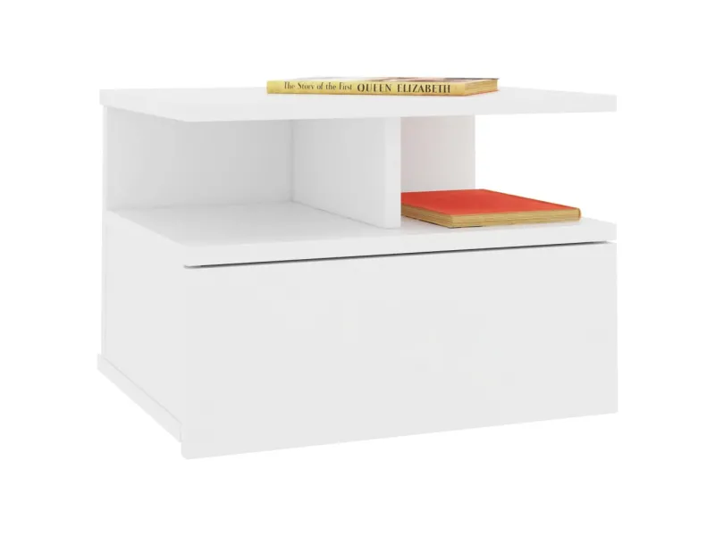 Table de chevet flottante Blanc 40x31x27 cm 